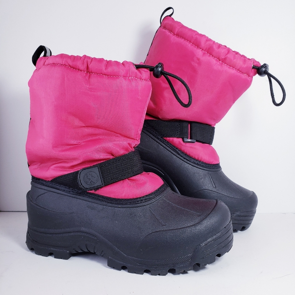 Northside Snow Boots Frosty Youth Size 3 Thinsulate Faux Fur Lined Pink -25' F